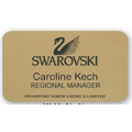 Screened & Engraved Executive Brass Badge (6-10 Square Inch)